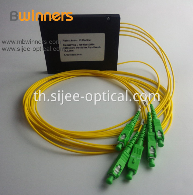 Cassette Type 1x4 Sc Apc Plastic Box Plc Splitter